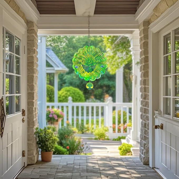 Wind Spinners,12 inch Tree of Life with 360° Swivel Hook for Yard and Garden, Bird Wind Catcher, Metal Wind Spinners Outdoor for Lawn Hanging Crafts Decor Kinetic Yard Art Ornament Gifts