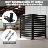 38" W x 42" H x 3 Modular Privacy Screen Kit, 3-Panel Wrought Iron Fence System for Custom Backyard & Patio Enclosures - Hides Multiple AC Units or Creates Dividers