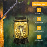 Snake Gifts for Women/Men Snake Solar Lanterns Mom Birthday King Cobra Snakes Animal Lovers Lantern Animal Memorial Lights Solar Garden Decoration for Yard, Patio,Backyard,Porch Torches, Home Decor