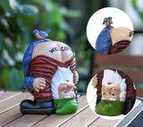 Garden Gnome Statue, Garden Decor,Gnomes Decorations for Yard, Funny Bird Welcome Figurines for Outdoor Patio, Lawn, Yard Art Decoration