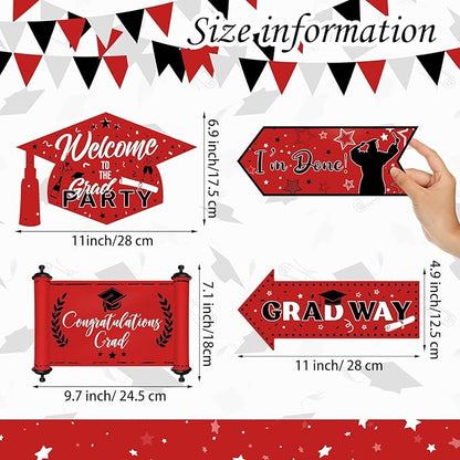Camping Party Sign Camping Party Themed Directional Signs Camper Welcome Yard Outdoor Wall Sign Supplies Photo Props Backdrop Decoration Decor(Vibrant)