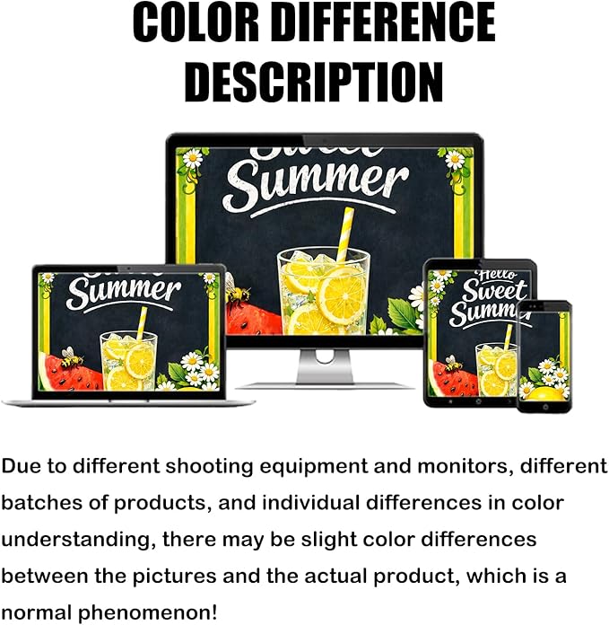 Nuxovilar Large Summer Garden Flag Hello Sweet Summer Lemon Watermelon Daisy Pattern Polyester 28×40 Inches Garden Flags for Outside Seasonal Decor Yard Porch Lawn