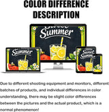 Nuxovilar Large Summer Garden Flag Hello Sweet Summer Lemon Watermelon Daisy Pattern Polyester 28×40 Inches Garden Flags for Outside Seasonal Decor Yard Porch Lawn