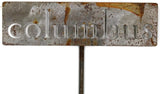 Classic Metal Garden Markers Clearance Items 20 to 33 Inches Tall (columbus 20", Naturally Rusted)