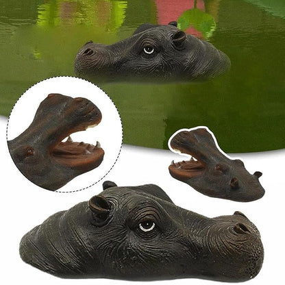 Garden Statues Pond Floating Hippopotamus Lawn Statues Horse Head Statue Garden Decor Floating Pond Ornament Realistic Yard for Pool Pond Yard Ornaments Decor