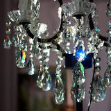 1ft 10pcs Teardrop Crystals Garland, Hanging Chandelier Crystals Prism Beads Chain for Wedding Home Decoration Clear GOLDENHAITAI