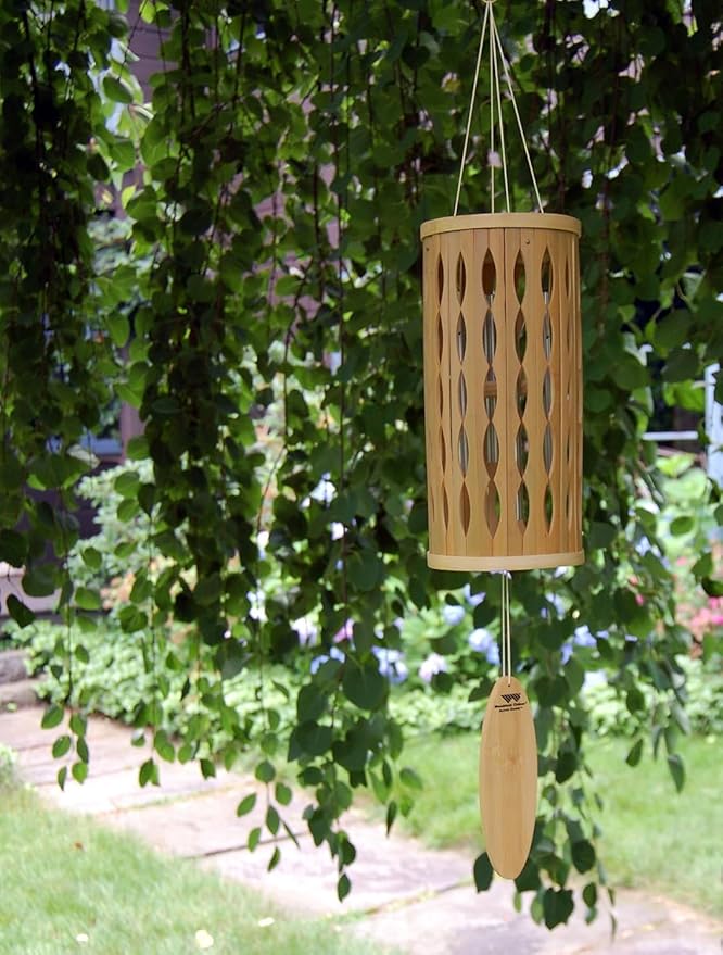 Woodstock Chimes Signature Collection, Aloha Chime, 28'' Natural Decor Designs - Coastal Gifts Wind Chimes for Outdoor, Patio, Home or Garden Décor (ACN)