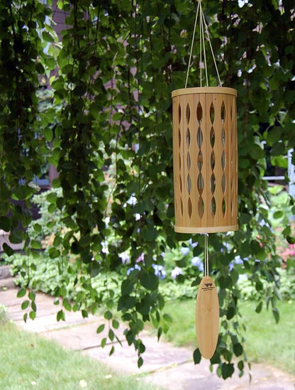 Woodstock Chimes Signature Collection, Aloha Chime, 28'' Natural Decor Designs - Coastal Gifts Wind Chimes for Outdoor, Patio, Home or Garden Décor (ACN)