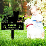 Personalized Yorkshire Terrier Dog Memorial Grave Marker,Custom Flora Dog Memorial Garden Stake,Dog Memorial Plaque Burial Stake Engraved Sign,Dog Sympathy Grave Stake,Dog Memorial Statue Yorkshire2