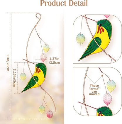 Lolitarcrafts Hummingbird Stained Glass Sun Catcher A Lovely Gift for Your Family