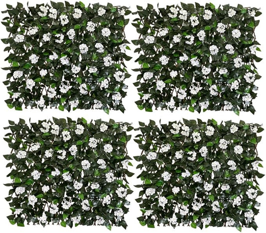 Expandable Fence Privacy Screen for Balcony Patio Outdoor,Decorative Faux Ivy Fencing Panel,Artificial Hedges