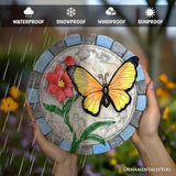 OrnamentallyYou Elegant Resin Stepping Stone, Outdoor Garden Pathway Decoration (Colorful Moments Bloom Stepping Stone, 9.5" Butterfly Garden Decorative Figurine)