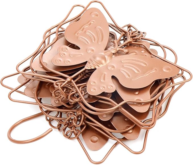 Metal Rain Chain Butterfly Rain Chain for Gutter Copper Rain Chain for Outside, 130 cm Long