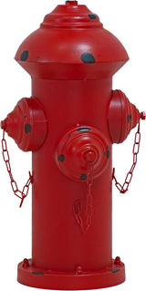 Sunnydaze Fire Hydrant for Dogs to Pee On - Dog Fire Hydrant Pee Post for Potty Training - Red Powder-Coated Paint Finish - 21" H