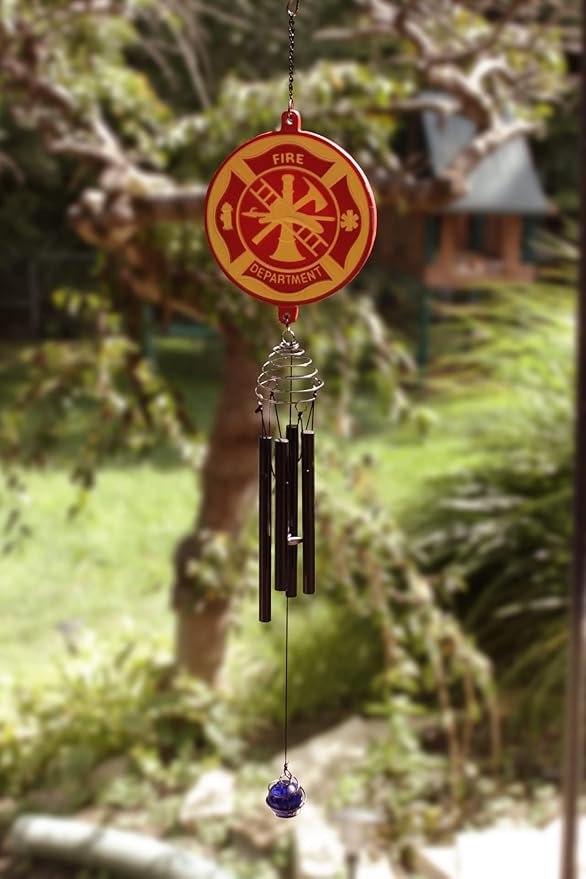 Red Carpet Studios Patriot Wind Chime, Fire Department