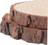 BESPORTBLE 2pcs Wooden Garden Stepping Logs Outdoor Patio Pathway Flagstone Stepping Stones with Delicate Texture for Flower Bed Decoration