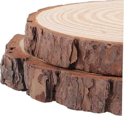 BESPORTBLE 2pcs Wooden Garden Stepping Logs Outdoor Patio Pathway Flagstone Stepping Stones with Delicate Texture for Flower Bed Decoration