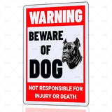 Beware of Dog Sign Cane Corso Metal Sign Warning Beware of Dog Signs for Fence Outdoor Farm Garden Gate Home Yard Decor 8x12 Inch