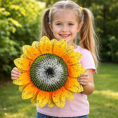 Garden Decor for Outside,2 Pack 40 inch Sunflower Garden Stakes Spring Decor, Metal Flower Yard Art for Outdoor Lawn Ornaments, Garden Pathways, and Patio Decoration