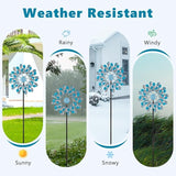 Metal Wind Spinner,Outdoor Wind Spinners & Sculptures for Yard and Garden Art Decor,Garden Windmill for Patio,Lawn