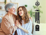Personalized Anniversary 37" Wind Chime with Custom Metal Name Signs, 15th 20th 25th 30th 35th 40th 50th 60th 65th 70th Any Year Anniversary Wedding Gift for Him or Her or Parents