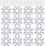 48 Pcs Clear Crystal Ball Prism 20mm Chandeliers Prism Sun Shine Catcher Christmas Crystal Ornaments Rainbow Pendants Maker, Crystals Ball for Window Hanging, Garden Decor, and Gift Making
