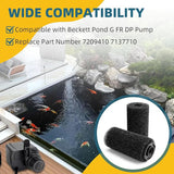 Pond Pre Filter for Beckett Pond G FR DP Pump, Prefilter Sponge Roll with Intake Strainer for Pond Pump - Part No 7137710 (Pack of 2)