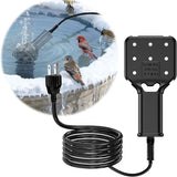 120V 250W Pond De-Icer and Chicken Water Heater for Livestock Tank Heater, Featuring Power-Off Protection, Overheating Protection, GFCI Plug & 9.2FT UL Approved Cord