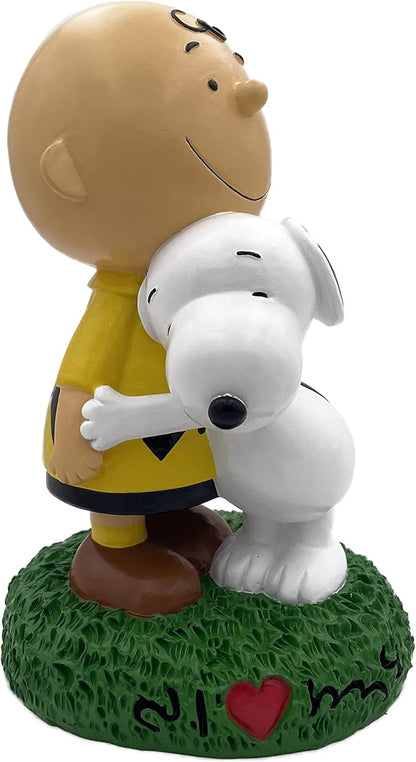 Peanuts® Charlie Brown & Snoopy Hugs Everyday Outdoor Garden Statue, 8" Tall, Officially Licensed Peanuts® Product…