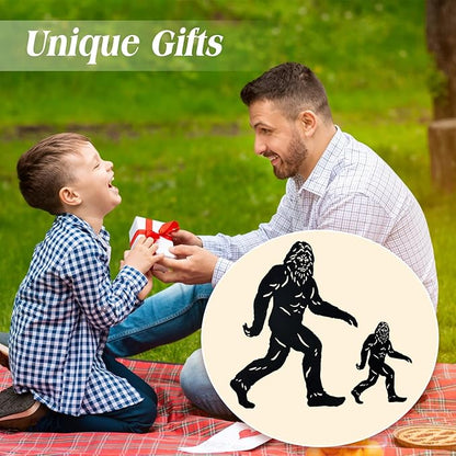 EZTZEN 15.8 inch Bigfoot Outdoor Decor Big Foot Sasquatch Gifts for Men/Dad/Women Metal Bigfoot Silhouette Statues for Yard Decor, Garden Decor, Yard Art, Forests, Yard Display, Lawn Decorations