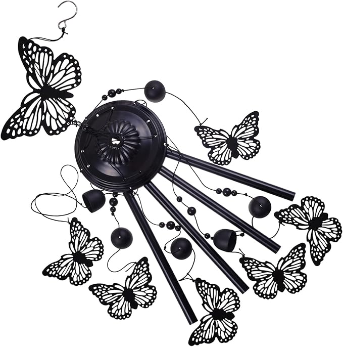Butterfly Wind Chimes Outdoor Decoration, Mobile Wind Catcher, Retro Wind Bells, Memorial Wind Chime, Blessing Windchime for Home, Balcony, Yard, Room, Xmas, Party, Indoor, Garden Decor, Gifts for Mom