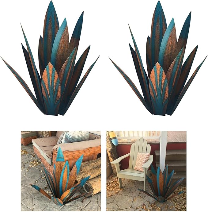 2 Sculpture Statue for Patio Yard Deck