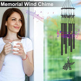 Hummingbird Wind Chimes for Outside,Sympathy Garden Decor Gifts for Women Mom and Grandma,Christmas Windchime in Loving Memory Outdoor Decoration for Yard, Patio, Porch, Lawn, Landscape，Halloween