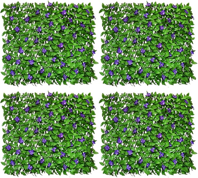 Expandable Fence Privacy Screen for Balcony Patio Outdoor,Decorative Faux Ivy Fencing Panel,Artificial Hedges (Single Sided Leaves)…3