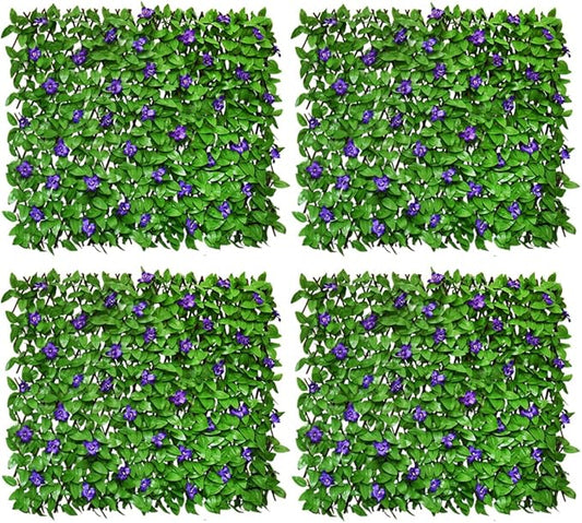 Expandable Fence Privacy Screen for Balcony Patio Outdoor,Decorative Faux Ivy Fencing Panel,Artificial Hedges (Single Sided Leaves)…3