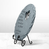 Let's Make Memories Personalized Memorial Stone - Sympathy Garden Marker - Durable, Weather-Resistant Cast Resin - Engraved with Your Loved One's Name - Personalized Condolences - 12" Diameter