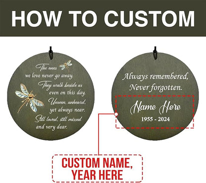 Personalized Wind Chime Outdoor Deep Tone, Large Bereavement Memorial Wind Chimes, Outdoor Mourning Wind Chimes, Gifts for Mothers, Garden Home Patio Hanging Decorations, Product in USA