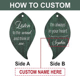 Personalized Sympathy Wind Chimes, Sympathy Gifts for Loss of a Loved One, Wind Chimes Customized Memory Words for Loss of Loved Person, Bereavement/Memorial Gift for Loss
