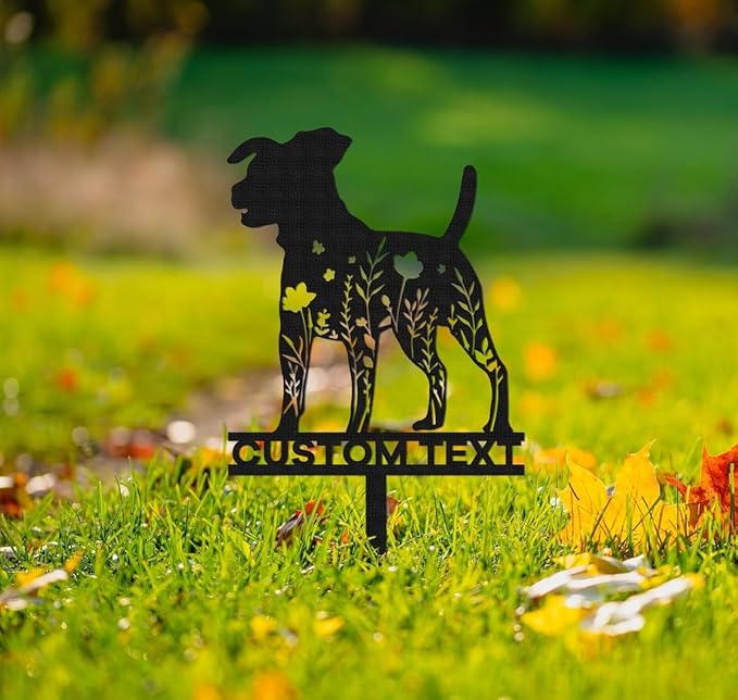 Custom Jack Russell Memorial Stake Sign,Pet Grave Markers Sign,Metal Sign With Stake,Pet Loss Gift,Sympathy Sign,Remembrance Stake,Jack Russell Art,Jack Russell Garden,Jack Russell Stake