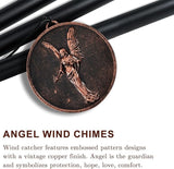 Wind Chimes for Outside, Vintage Angel Deep Tone Wind Chime Outdoor Clearance, Memorial/Festivals/Birthday Gift for Mom Dad Women Grandma, Home Garden Patio Decor (34" Angel)
