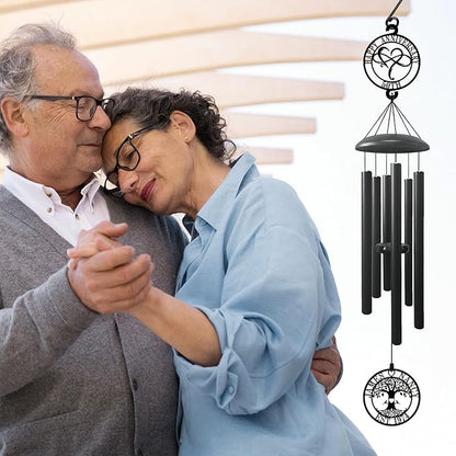 37'' Personalized Anniversary Wind Chime Gifts,Custom Golden Wedding Anniversary Presents,Happy 50th Decorations for Parents,Couples,Husband,Wife,Friends