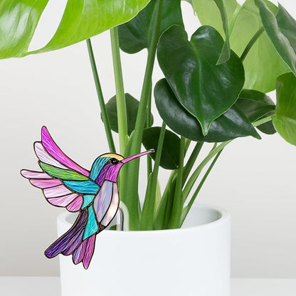 Hummingbird Gifts for Women Mom Grandma, Hanging Planter for Indoor Outdoor Garden, Bird Lover Plant Decor, Mothers Day Birthday Gifts from Daughter Son(4)