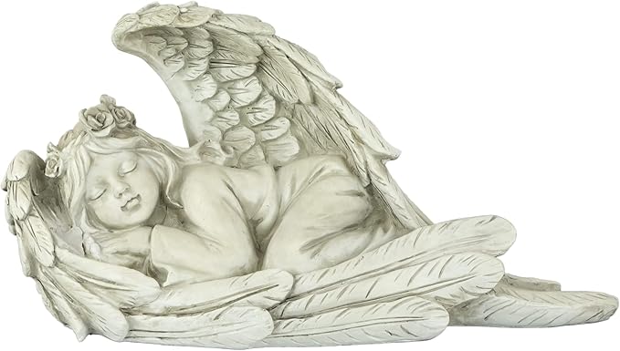 Northlight 16" Sleeping Heavenly Angel Outdoor Garden Statue