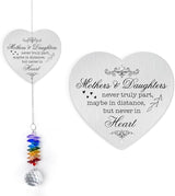 Aluminum Ornament Suncatcher - Christmas Mother's Day Birthday Gift for Women - Mothers and Daughters Keepsake - Heartfelt Gifts for Mom, Grandma, Nana, Mama, Daughters, Granddaughters