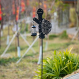 Solar Tortoise Garden Stakes Outdoor Unique Gift Ideas Decor Metal Tortoise Holding Solar Lantern Decorative Outdoor Stakes for Patio, Lawn, Yard and Pathway