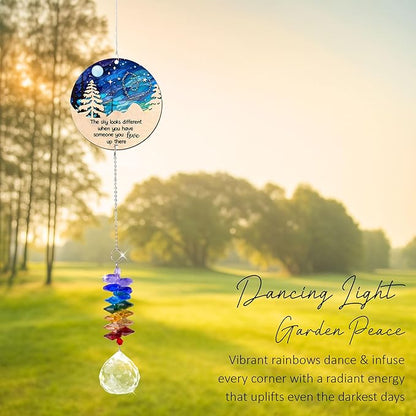 2 Layered Ornament Suncatcher - Sympathy Gift for Loss of Loved One - Memorial Grief Keepsake - Mother's Day Father's Day for Men Women Family Friends - Meaningful Home Decor