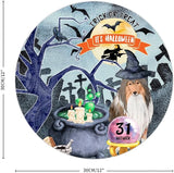 Retro Metal Sign 12"x12",Happy Halloween Scary Night Grave Witch Bats Trick Or Treat Dog Aluminum Tin Metal Sign for Home Living Room Bedroom Garden Farm Patio Decor Wall Art Poster