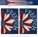 CROWNED BEAUTY Patriotic Garden Flag 12x18 Double Sided Small Burlap 4th of July Decoration for Outside Yard