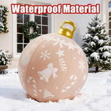 3 Pcs 32 Inch Giant Christmas Inflatable Balls: PVC Oversize Inflatable Christmas Ornaments Outdoor Decoration for Xmas Yard Lawn Garden Decor