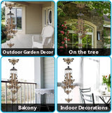 Outdoor Bees Wind Chimes Gifts for Mom - Bronze Memorial Wind Bells, Mobile Sympathy Wind Catcher, Romantic Bee Decor, 7 Bees Windchimes for Home, Balcony, Tree, Garden Festival Hanging Decoration